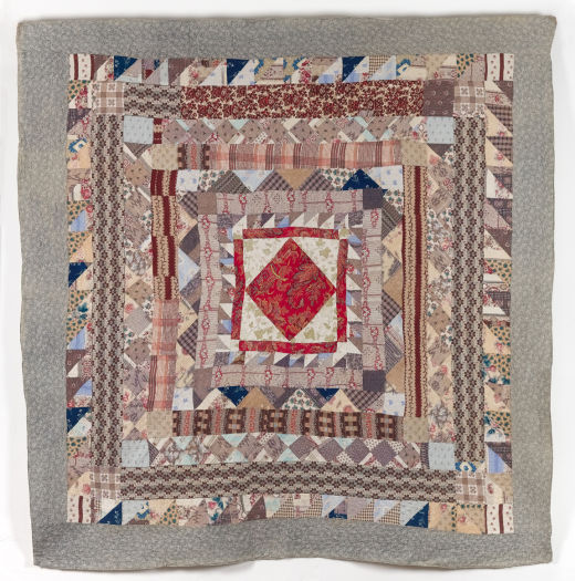 Frame Quilt with Red Centre