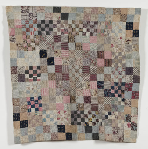 Squares Re-covered Cot Quilt