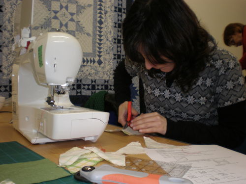 YUMI Patchworkers group, part of the Quilt Museum\\\'s latest community project