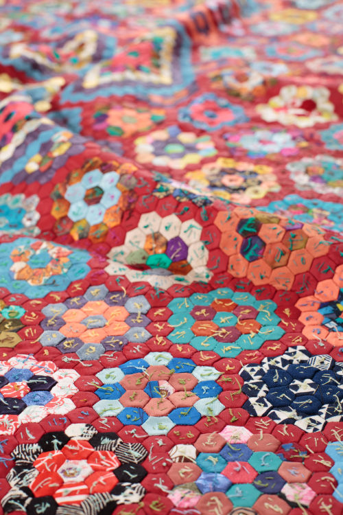 Hexagons Coverlet by Mary Wakeling