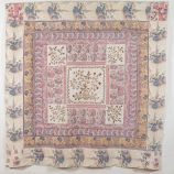 Frame Quilt With Embroidered Centre