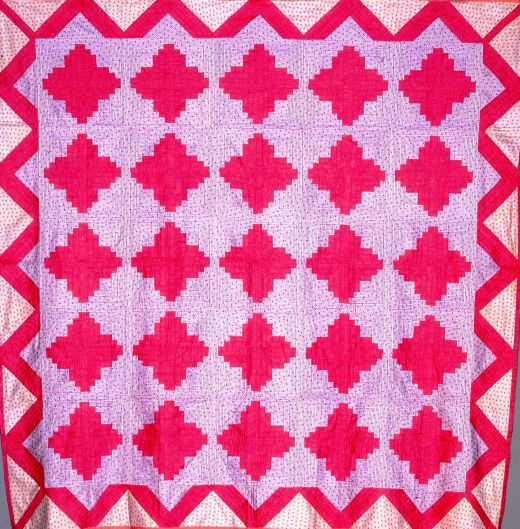 Pink and Purple Log Cabin