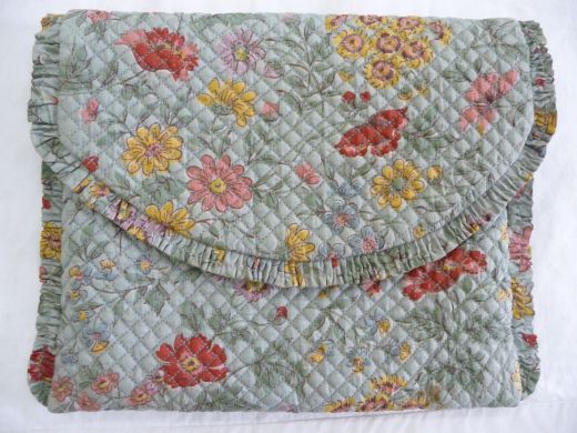 Machine Quilted Handkerchief Sachet