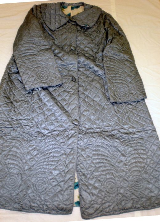 Blue Quilted Dressing Gown