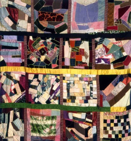 Crazy Squares Coverlet