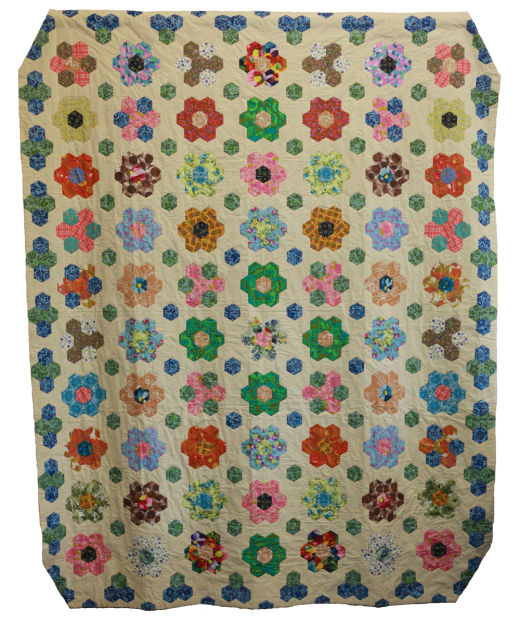 Hexagons Rosettes Quilt