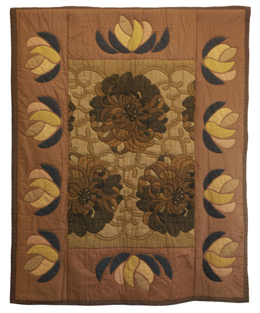 Brown and Ochre Quilt