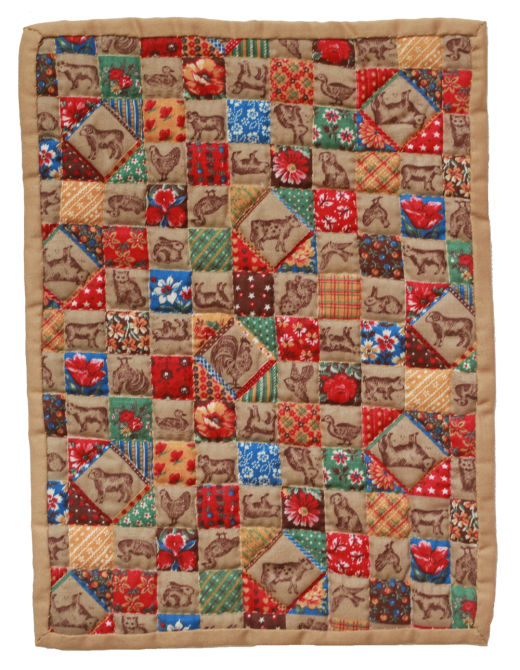 Faux Patchwork Miniature Quilt