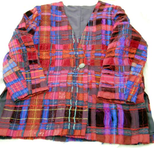 Silk Woven Patchwork Jacket 