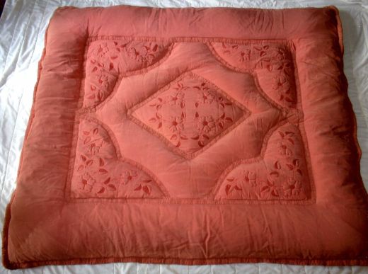 Pink Embroidered Eiderdown