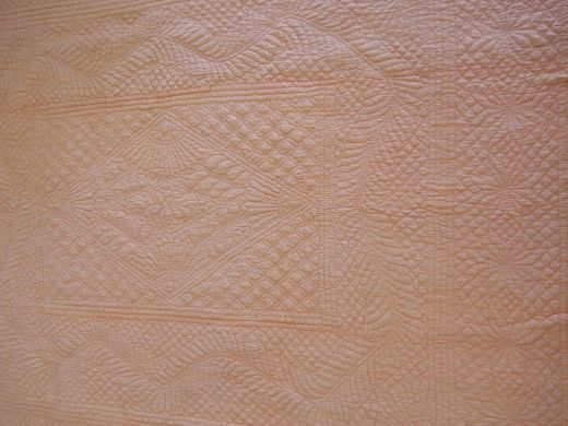 Peach Wholecloth Quilt