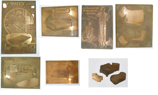 British Quilting Company Copper Advertising Plates