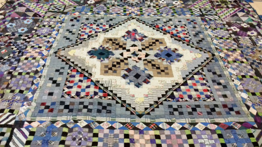 Mosaic Patchwork Block Coverlet 