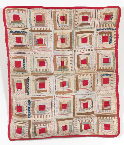 Log Cabin Cot Coverlet