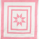 Pink and White Sanderson Star Quilt