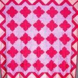 Pink and Purple Log Cabin
