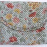 Machine Quilted Handkerchief Sachet