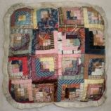 Log Cabin Patchwork Cushion