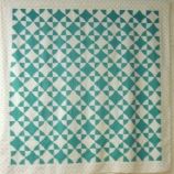 Irish Green and White Coverlet