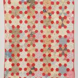 Red Hexagons Pram Quilt