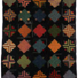 Velvet Log Cabin Coverlet