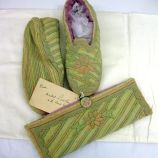 Shadow Quilted Slippers and Bag