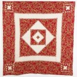 Turkey Red Sawtooth Medallion Quilt