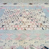 Quartered Square Triangles Patchwork Quilt