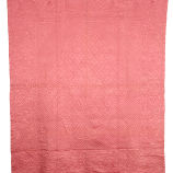 Pink and White Wholecloth Quilt
