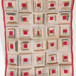 Log Cabin Cot Coverlet