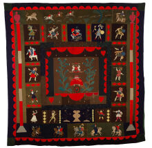 Wool Inlaid Patchwork, Maker Unknown